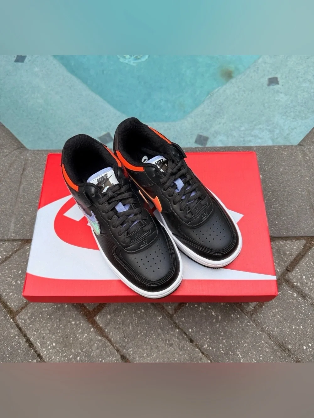 WMNS NIKE AIR FORCE 1 SHADOW PIXEL BLACK PINK PURPLE WHITE CV8480-001 SZ 5